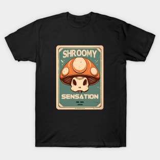 Shroomy Sensation: The Retro Vibe T-Shirt